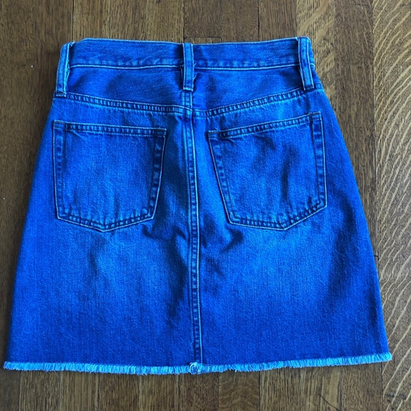 J Crew Raw Hem Denim Mini Skirt - Picture 3 of 3